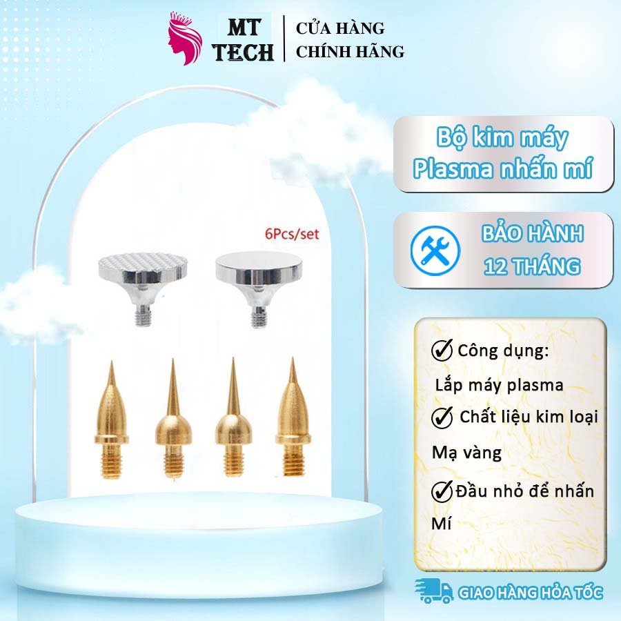 Bộ 4 kim máy plasma dùng thay thế kim đốt nốt ruồi mụn thịt tạn nhang.