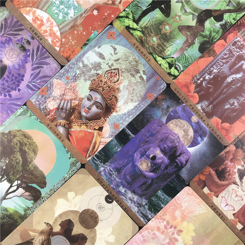 【LuxeGlow】A Yogic Path Oracle Deck and Guidebook English Board Games ...