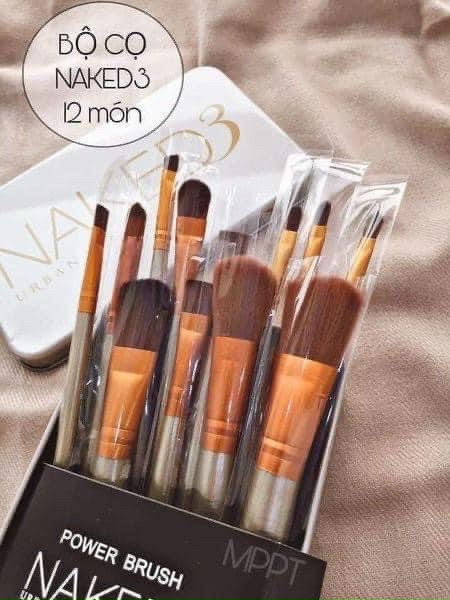 Bộ Cọ Trang Điểm Cá Nhân 12 Chi Tiết ( Hộp Thiếc)