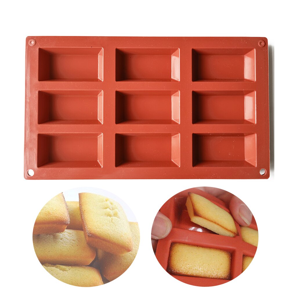 9 Cavity Silicone Cake Mold Financier Cookies Chocolate DIY H Kitchen Baking Tools Pudding Cy Decorating Mould