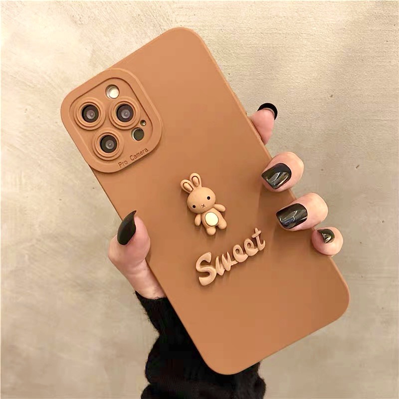 Ốp Lưng Basic Camera Nổi - Mẫu Thỏ Sweet Nổi