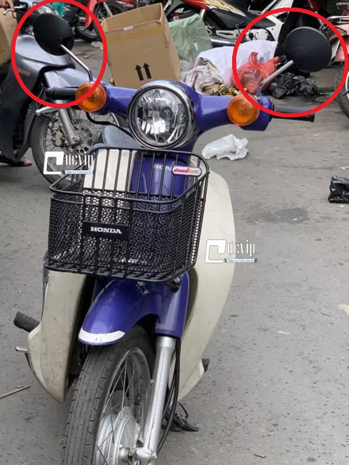 Cặp kính gương chiếu hậu cub 81, 78, 79, honda 67 ren thuận ms4758