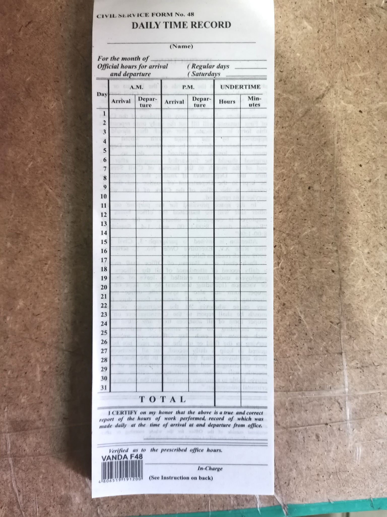 1pad 100pcs DTR Paper Lazada PH