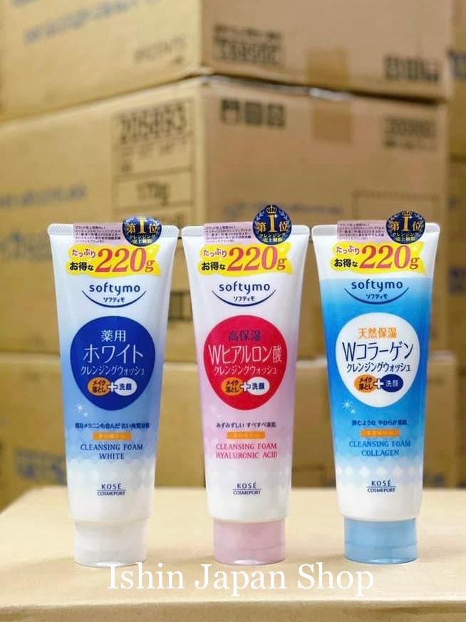 Sữa rửa mặt kose softymo cleansing foam 220g nhật bản