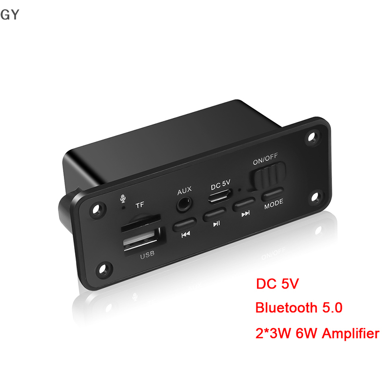 GY Bluetooth 5.0 MP3 Player 2*3W Decoder Board Speaker Car FM Radio Module