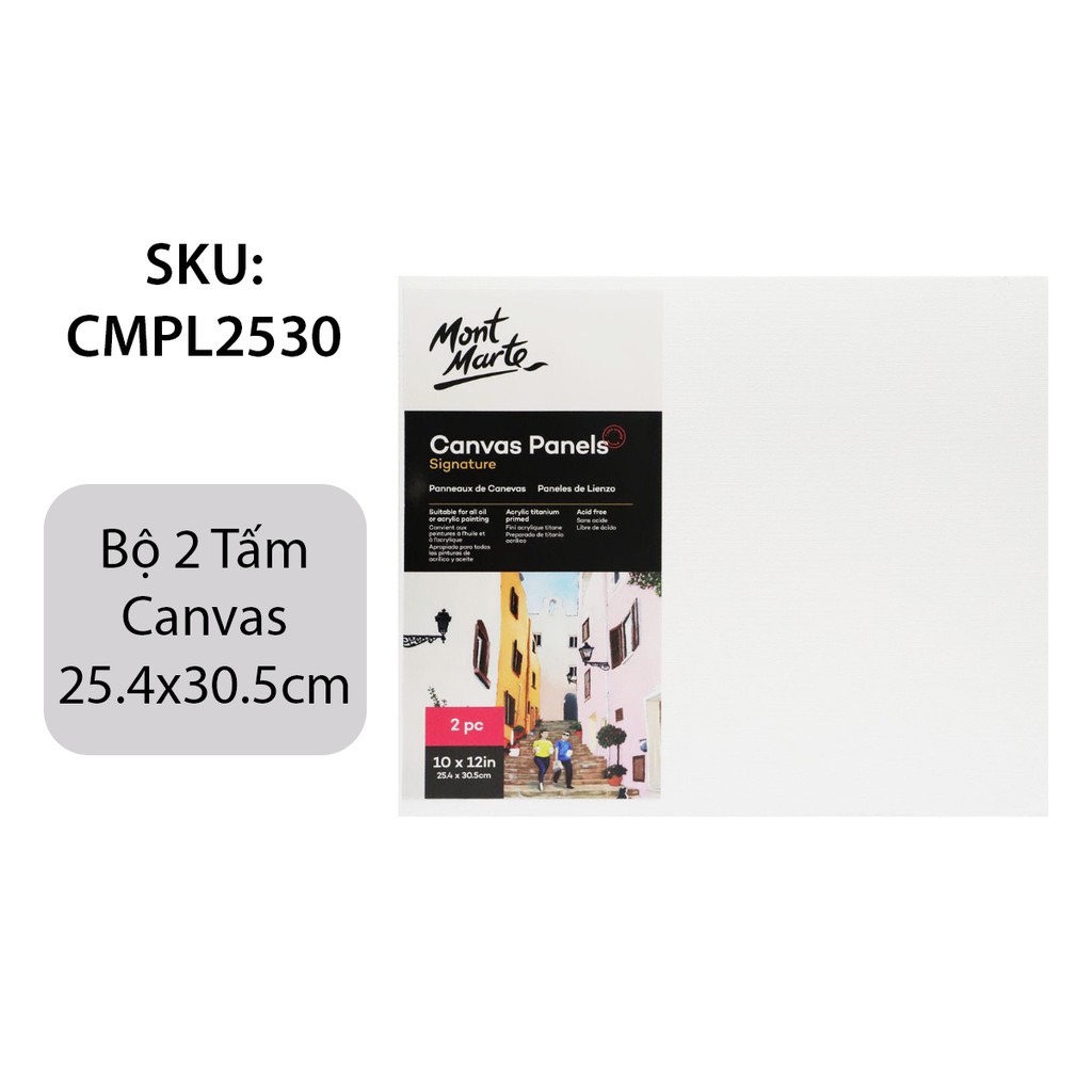 Toan vẽ ép Canvas Mont Marte (Nhiều kích cỡ)