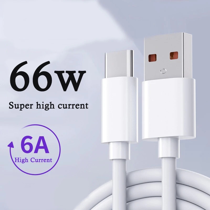 6A loại USB C cáp cho Huawei Mate 40 p40pro supercharge 66W sạc nhanh USB-C sạc cáp dữ liệu cáp cho Huawei Xiaomi Realme dây dữ liệu