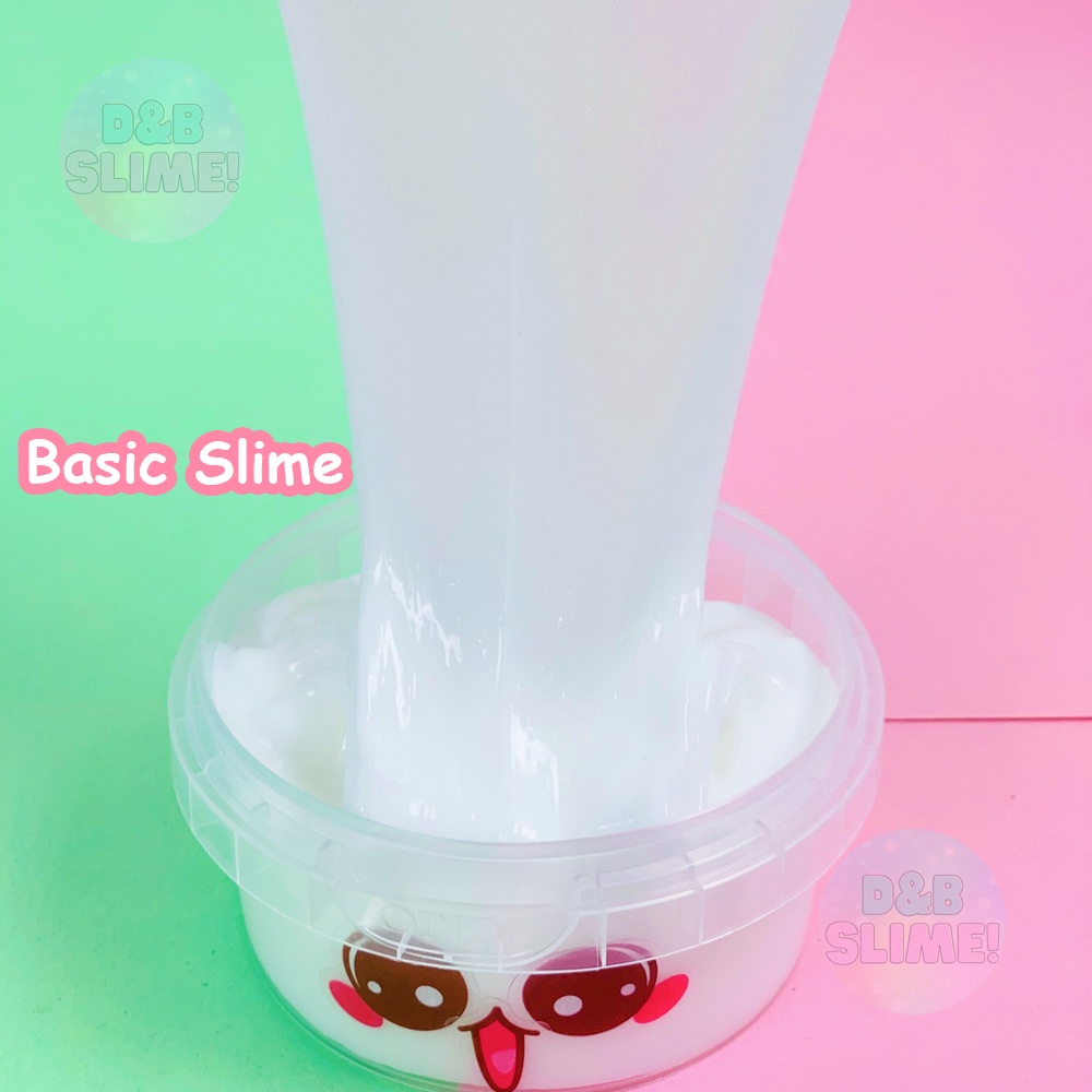 Basic Slime Màu Trắng Siêu Dẻo 200Ml - Chất Nhờn Slime Cao Cấp Giúp Thư Giãn