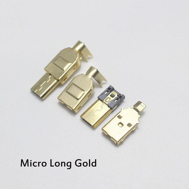 1set Micro Mini Type C Usb 2.0 Usb 3.1 Male Plug Connector Socket Jack Nickel/gold Plated For Diy Data Cable Hifi Audio Adapter