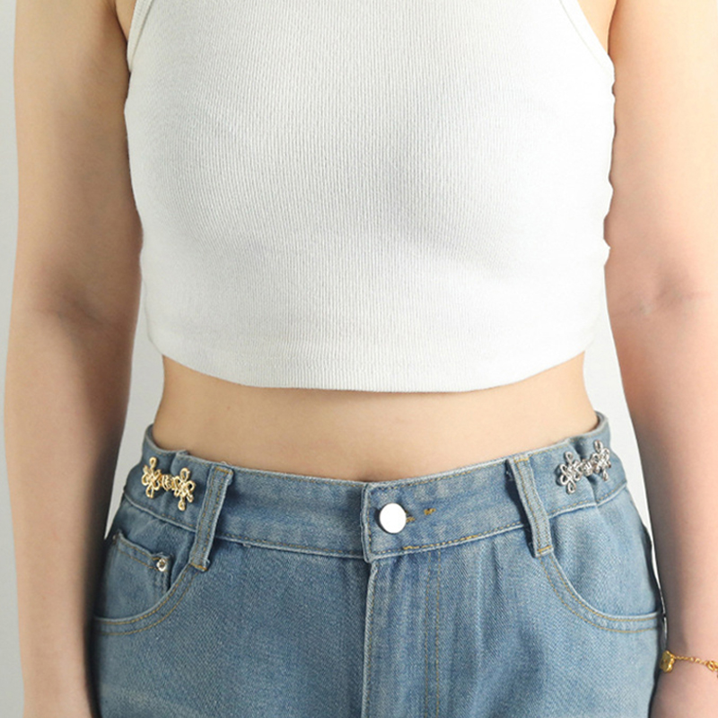 Chinese%20Knot%20Waist%20Buckle%20Detachable%20Pants%20Clips%20Waist%20Tightener%20Nail-free%20Metal%20Button%20Snaps%20For%20Jeans%20Decoration%20-%20Image%203