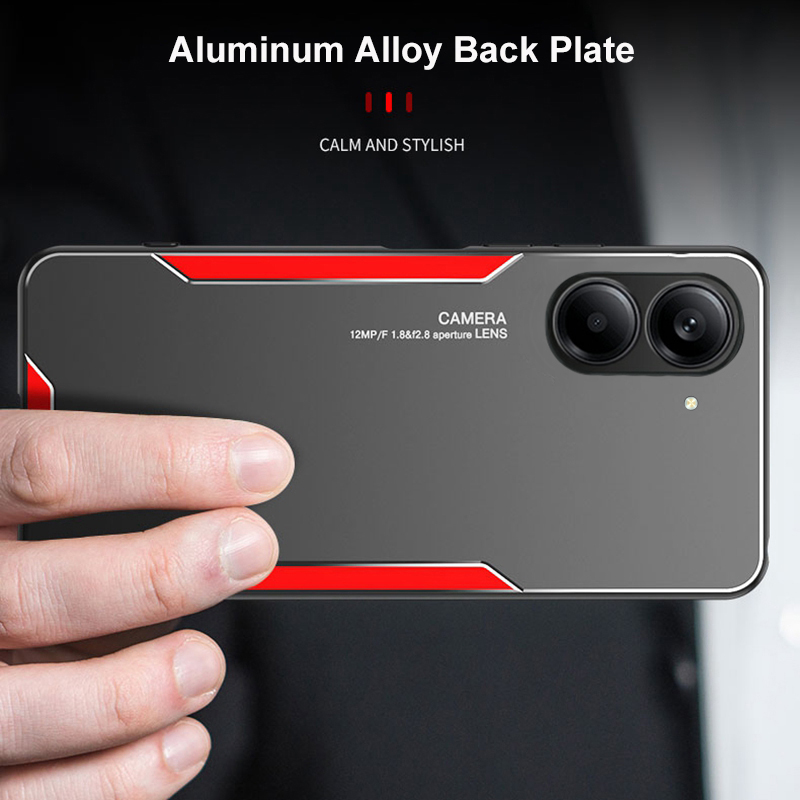 Phone case Redmi A5 Aluminum Metal Matte Cover Soft Silicone Frame Camera Protection Cover For Back Cover Xiaomi Redmi A5 Case. 