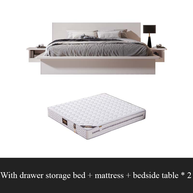 (Free delivery＆installation) Pre Order White Platform Bed Nordic Modern
