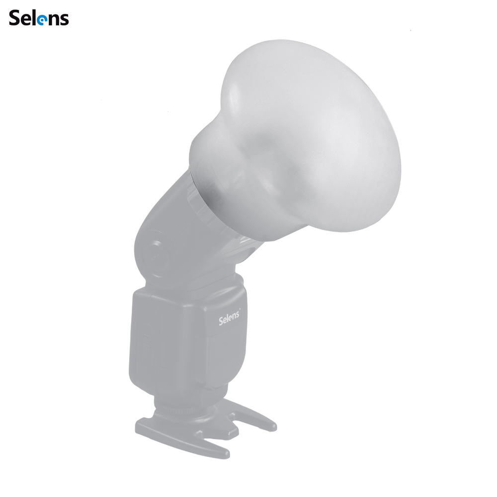Selens Flash Light Diffuser Magnetic Silicone Ball Diffuser with Modular Lighting Modifier Base and Filter Gel Kit for Photo Studio Flash Light Photography