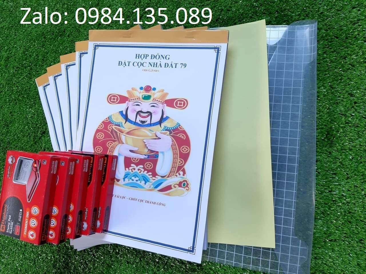Sổ hợp đồng đặt cọc nhà đất 2 liên