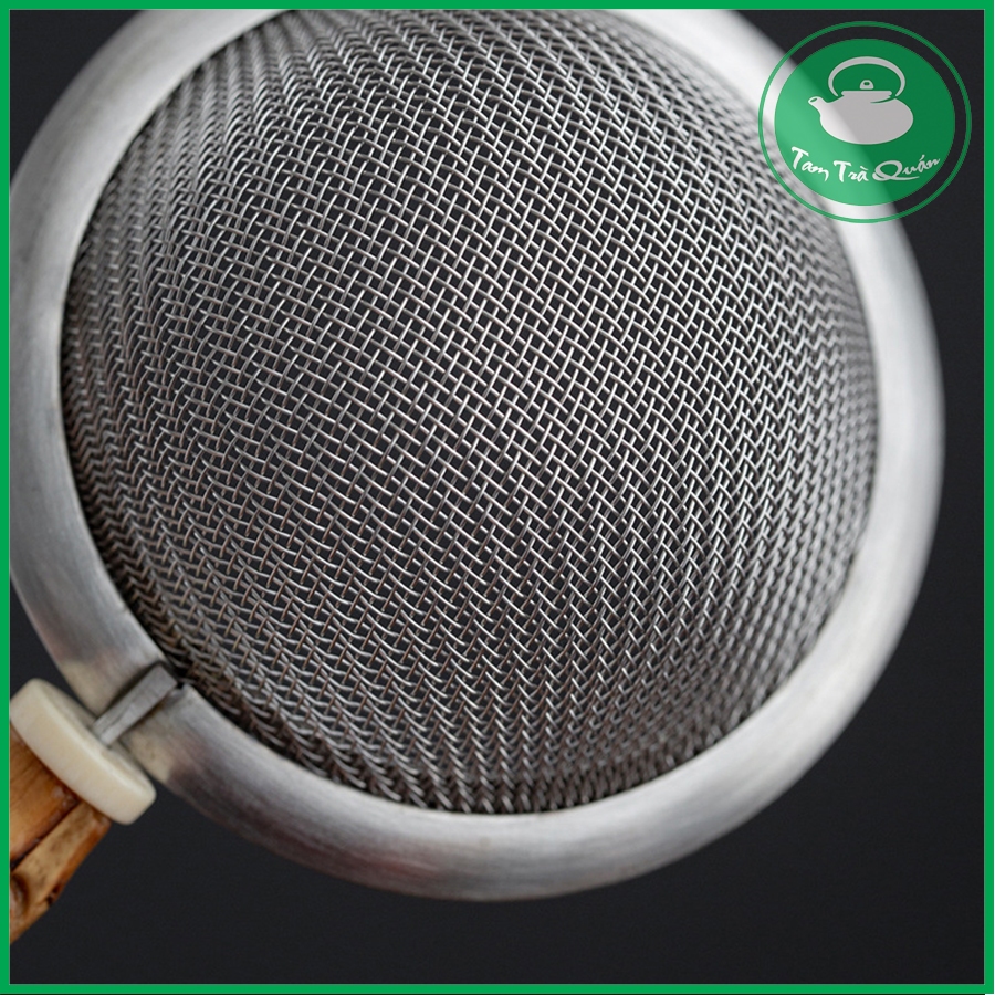 Rây lọc bột matcha inox 304 cán tre