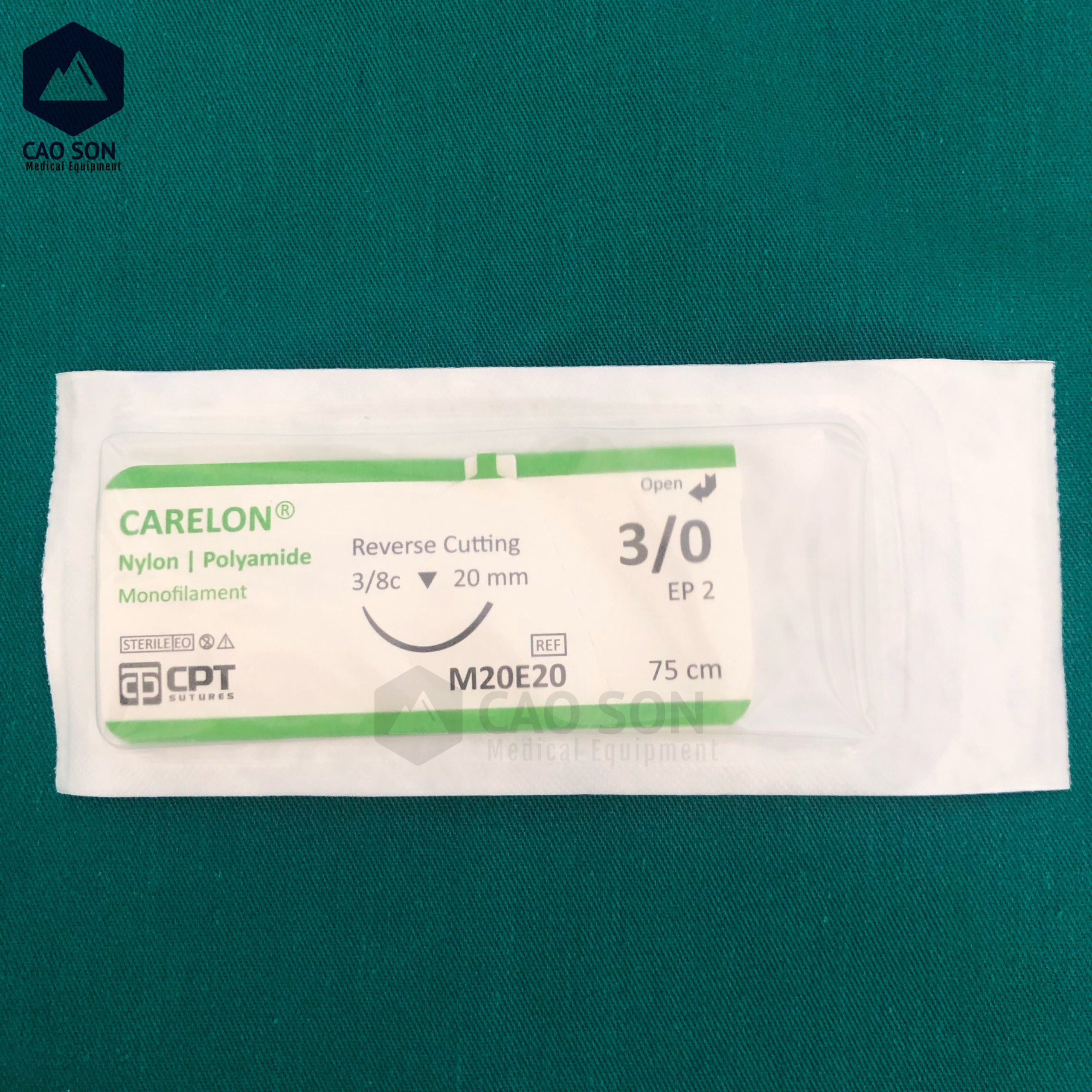 [Bán lẻ từng sợi] Chỉ phẫu thuật CPT CARELON Nylon số 2/0 3/0 4/0 5/0