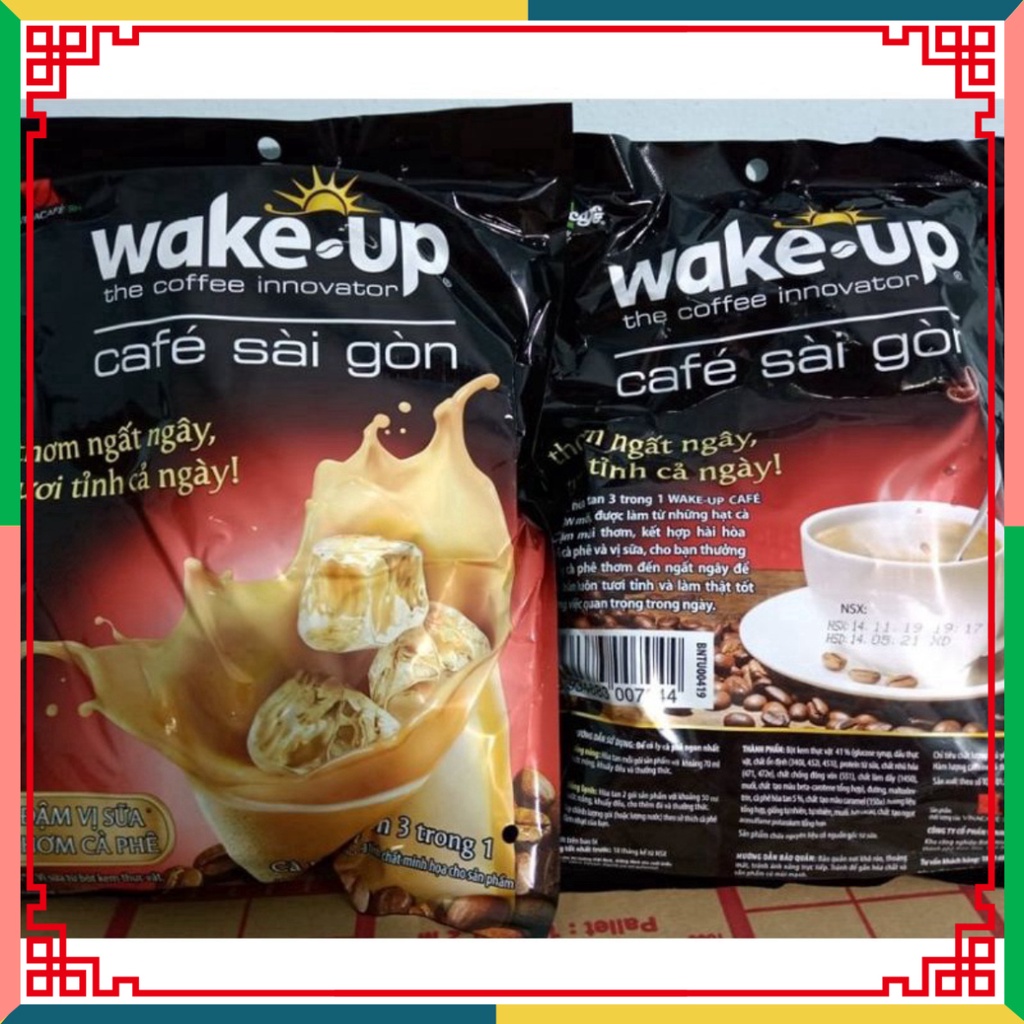 Bịch Cafe Wake Up thành phố sài thành (24 gói x 19g)