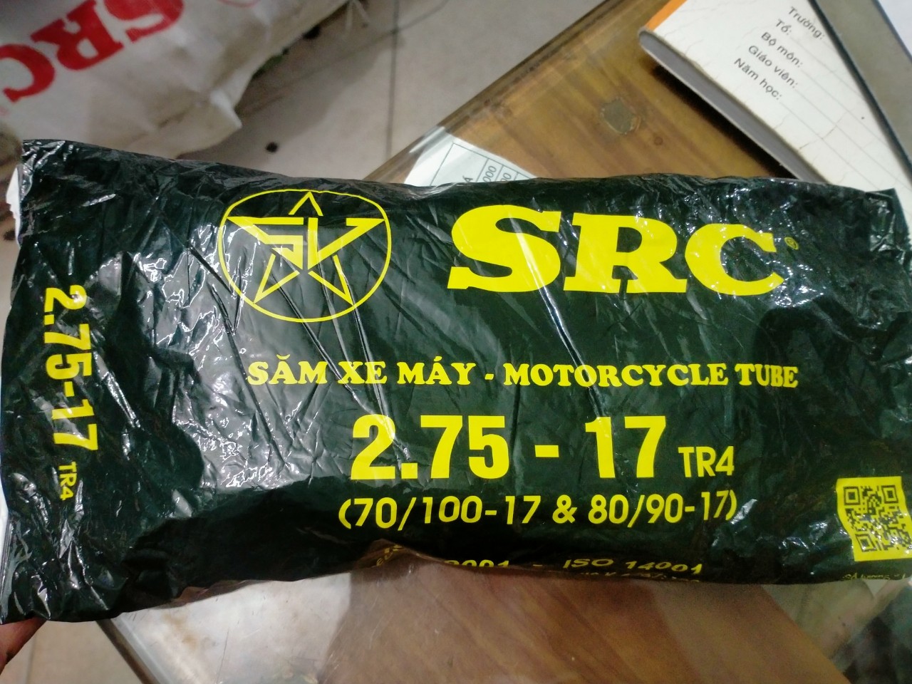 RUỘT (SĂM) XE MÁY SAO VÀNG 275-17