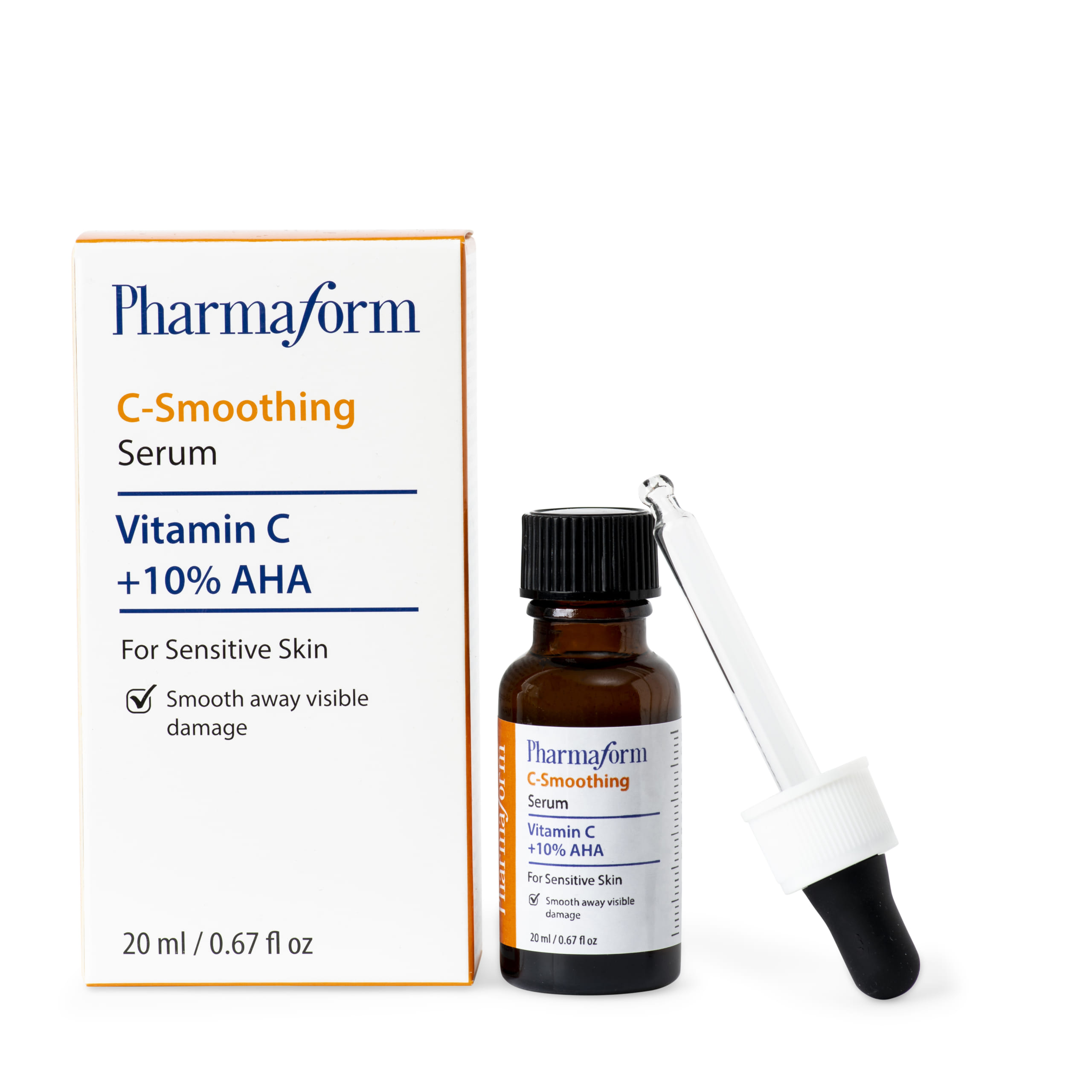 Tinh chất C-Smoothing Serum Vitamin C + 10% AHA Pharmaform 20ml