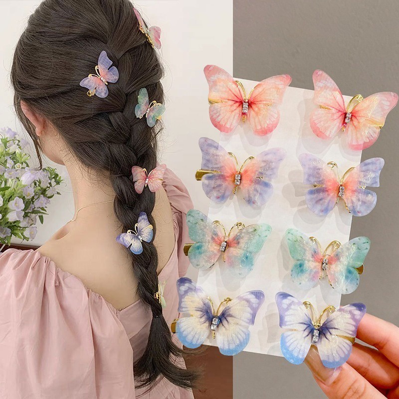 Set 5 Kẹp Tóc Hình Bướm Xinh Xắn Dành Cho Nữ