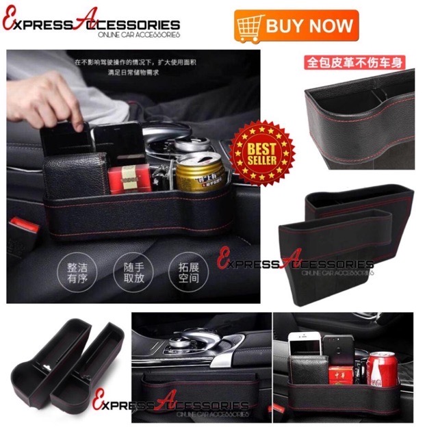 Car Seat Gap Catcher Storage Box Pocket Phone Key Organizer Cup Drink Holder
