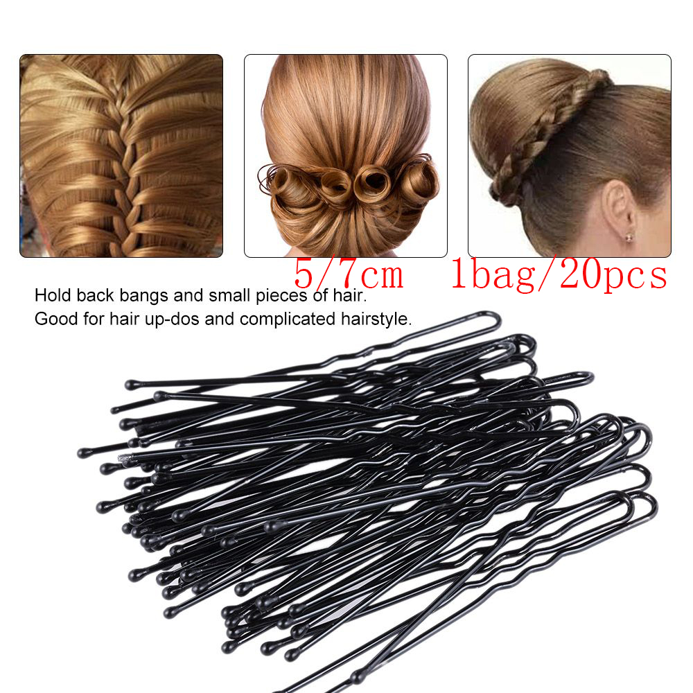 5/7Cm%2020%20Pcs%20U%20Shaped%20Hair%20Bobby%20Pins%20Metal%20Barrette%20Wo%20Modeling%20Headwear%20Waved%20Hair%20Pins%20Bridal%20Tool%20-%20Image%204