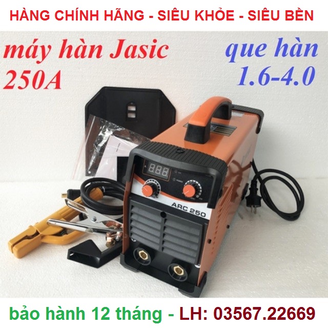 Máy hàn điện tử - jasic arc 250a hàng siêu khỏe siêu bền - hàn que 1,6 đến 3,2 li
