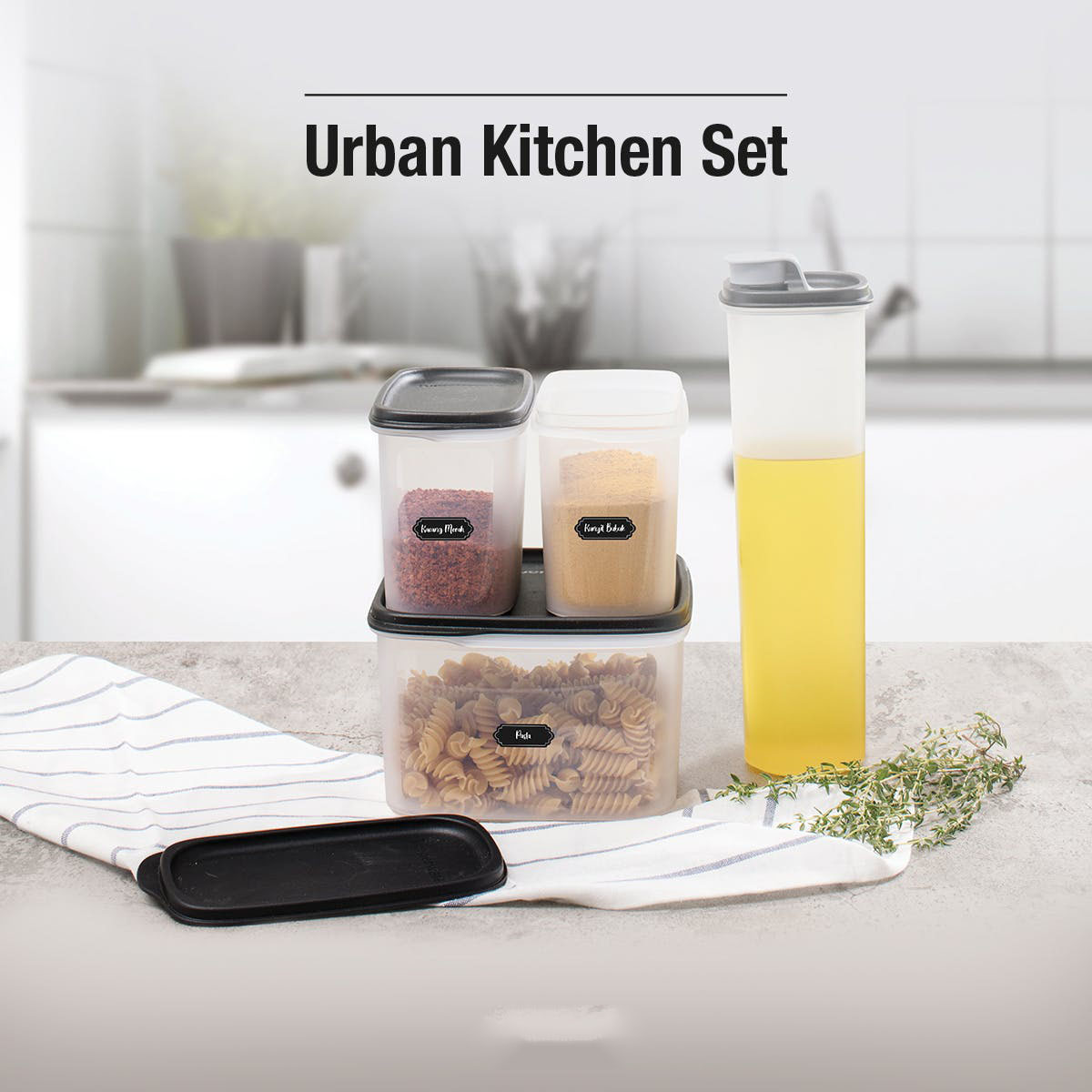 Bộ hộp kệ bếp Urban Kitchen Tupperware