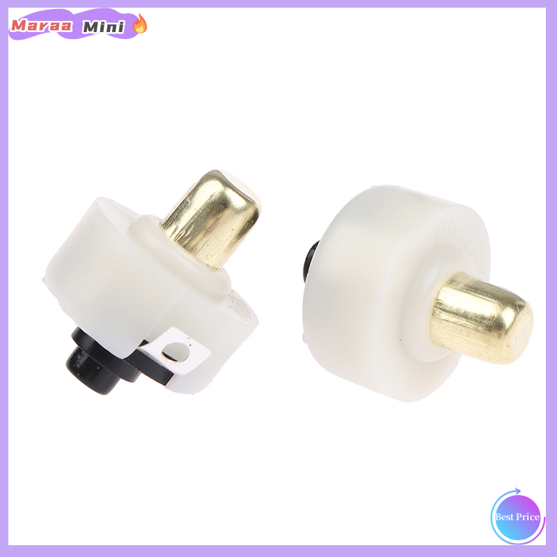 Maraa 2Pcs 17mm LED Flashlight Push Button Switch ON OFF Electric Torch Tail Switch