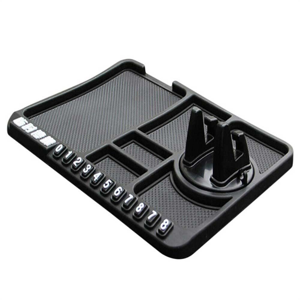 Car%20Dashboard%20Multifunctional%20Non%20Slip%20Anti%20Skid%20PVC%20Pad%20Mat%20with%20Mount%20Phone%20Holder%20Stand%20Parking%20Numbers%20for%20Coins%20Keys%20-%20Image%202