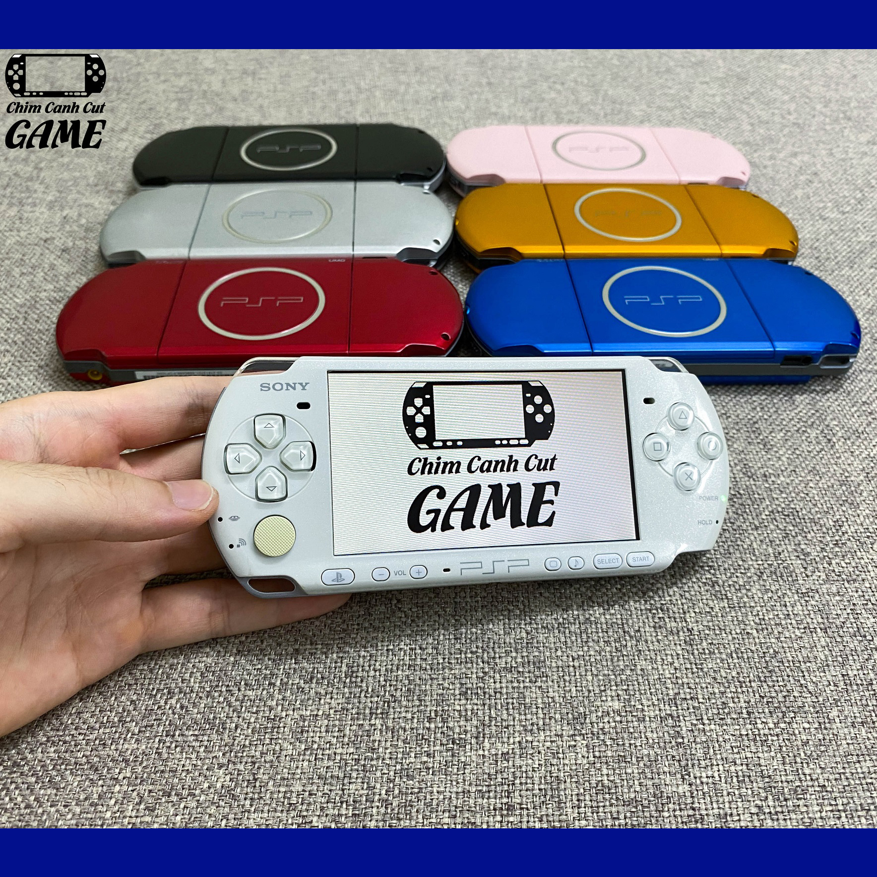 [CHÍNH HÃNG] Máy chơi Game Sony PSP 3000 (Miễn phí cài Game, Phụ kiện đầy đủ)