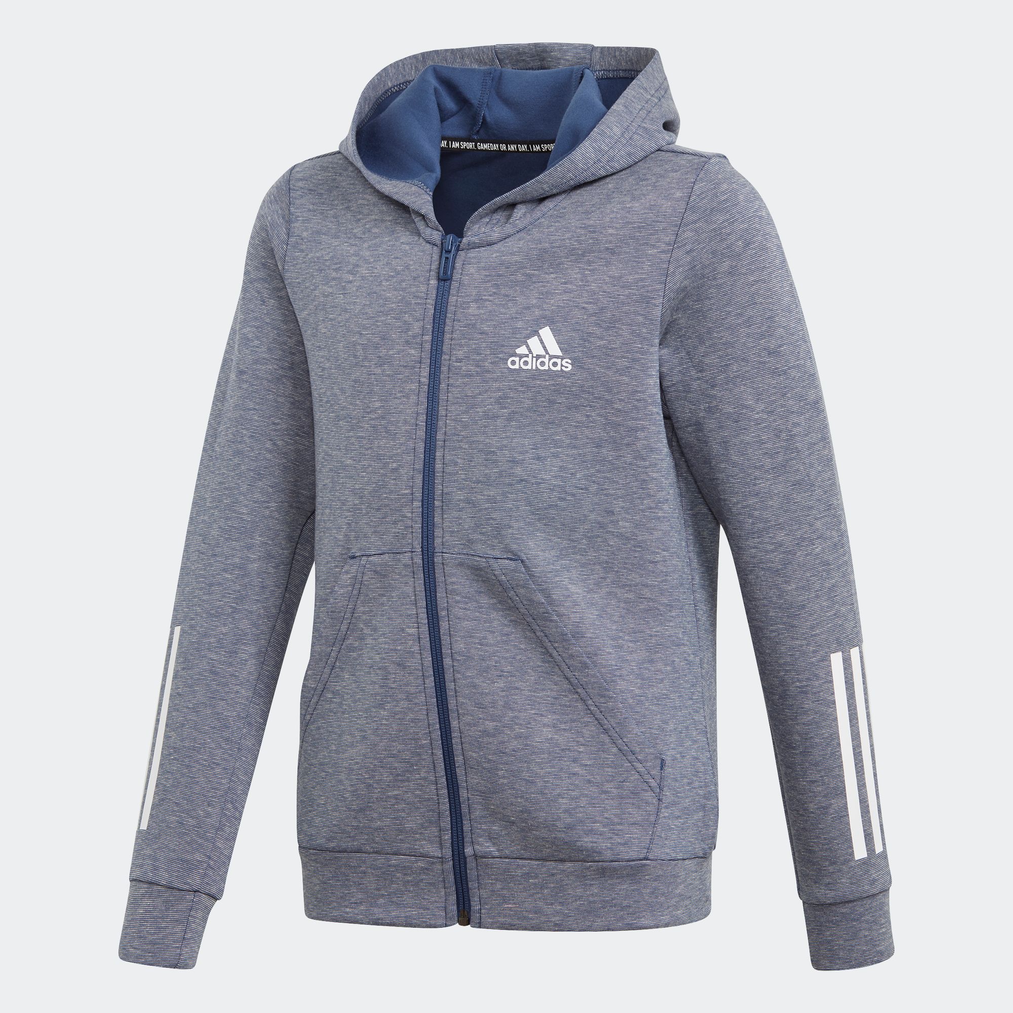 girls grey adidas hoodie