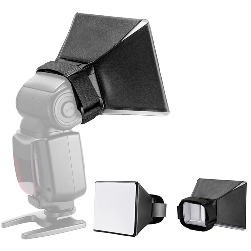 Nhiếp ảnh di động khuếch tán hộp đen bao quanh đèn flash đèn flash hộp mềm cho máy ảnh DSLR