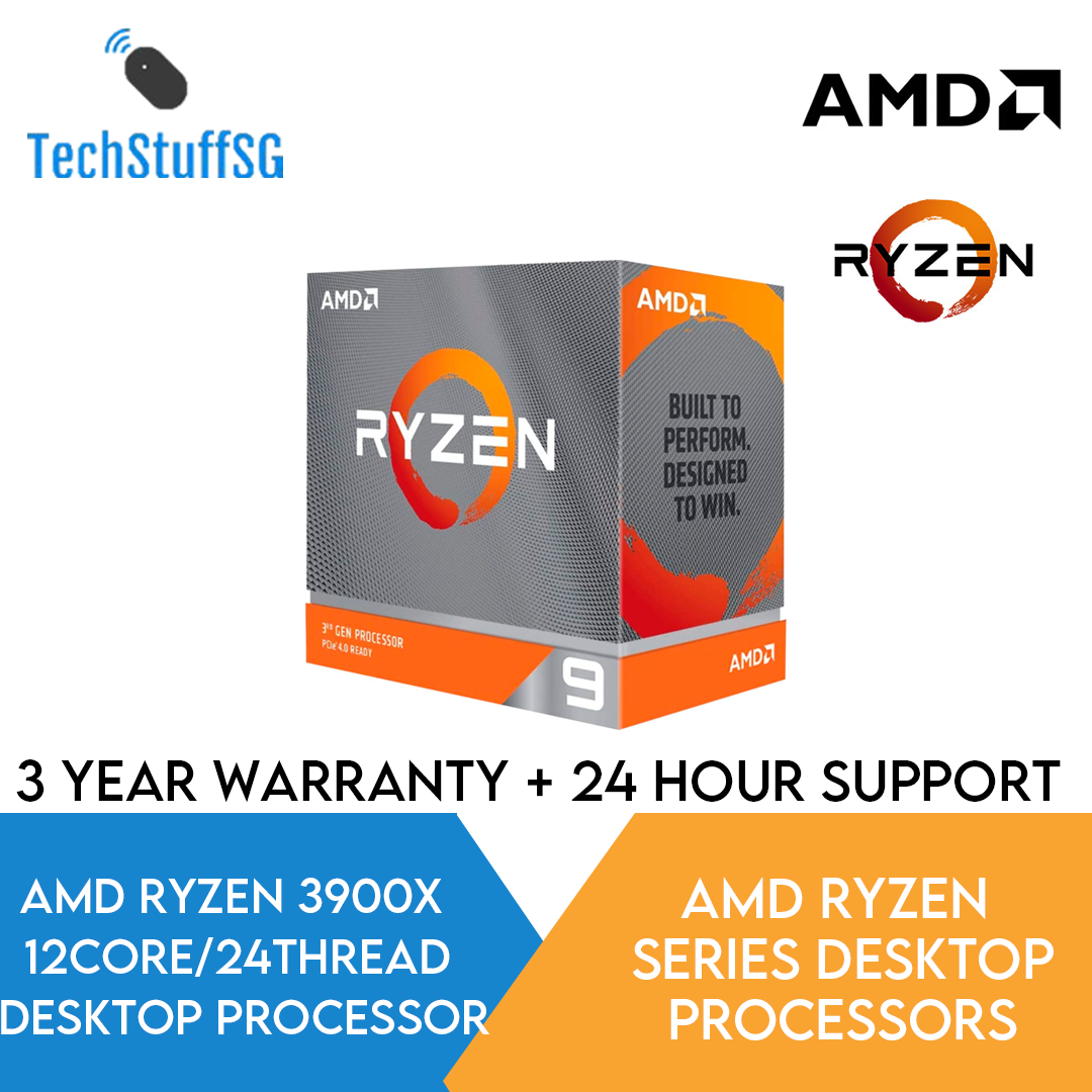 AMD Ryzen 3900X 12 Core 24 Threads Unlocked Desktop Processor