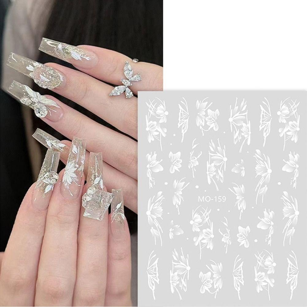 Sticker nổi hình hoa dán móng mẫu mới hot