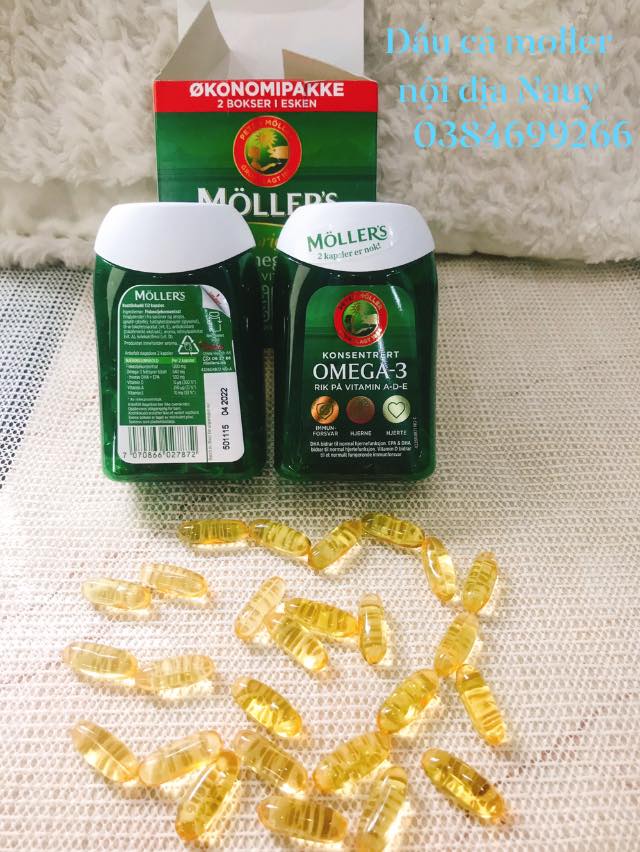 Dầu cá Moller's Originale xuất sứ Nauy - lọ 112 viên