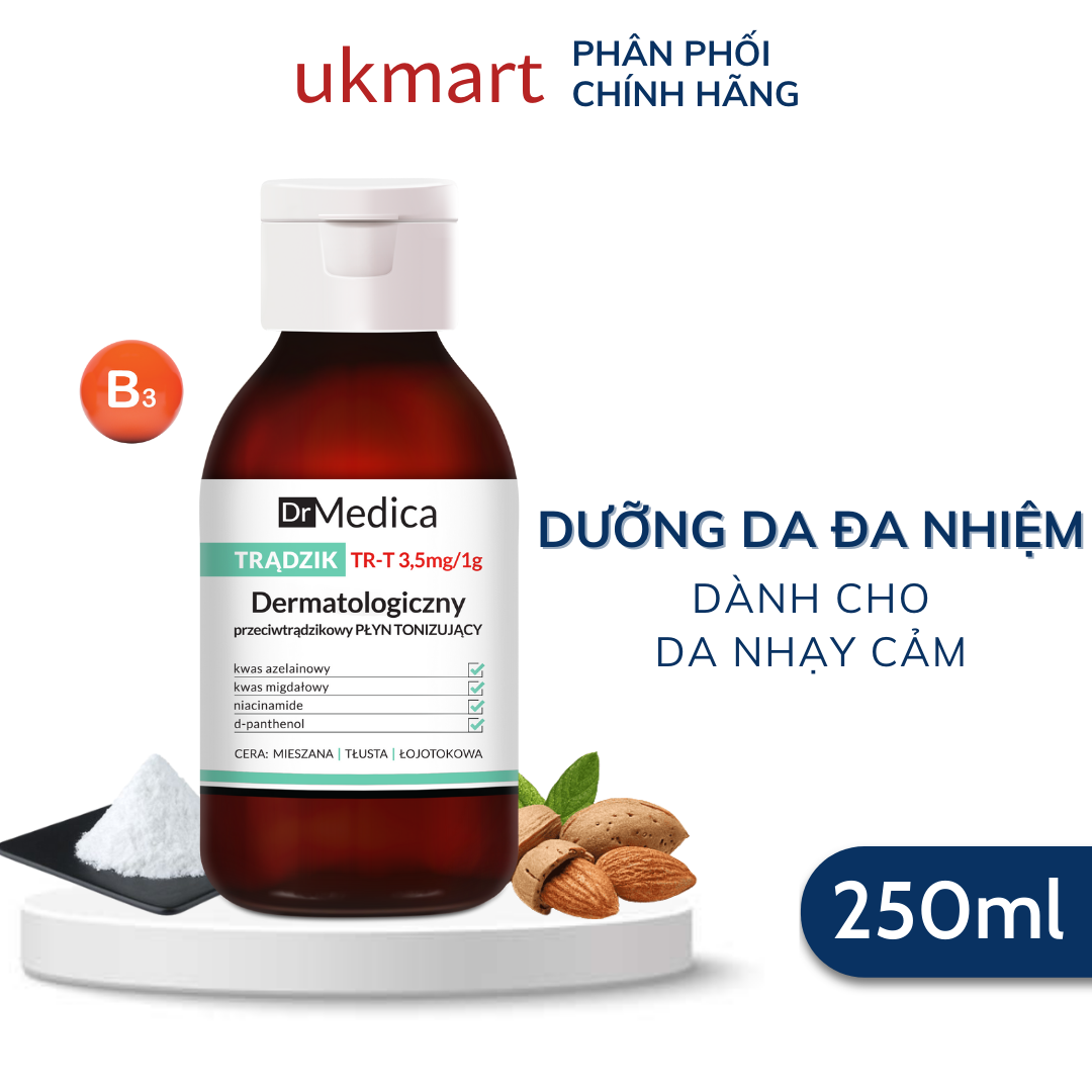 Nước Hoa Hồng Dr Medica Dermatological Anti-Acne Toning Liquid 250ml thumbnail