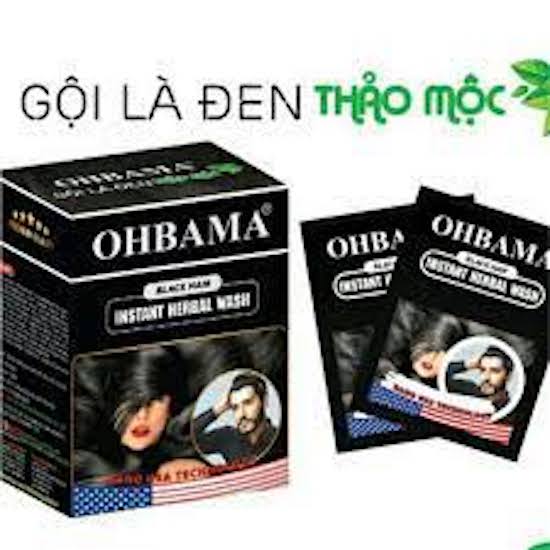 Dầu gội là đen tóc thảo mộc ohbama / obama gói 20g