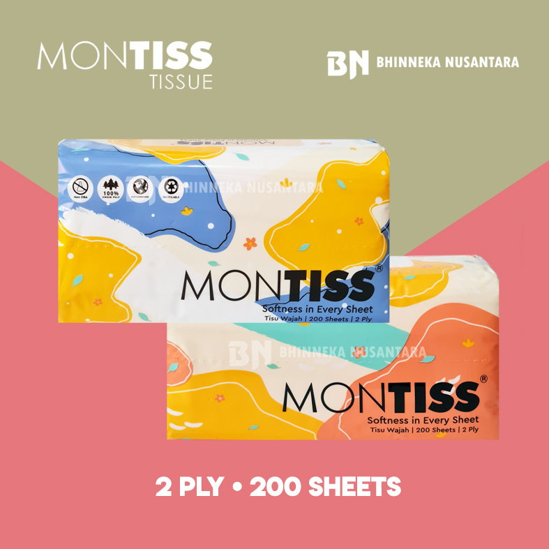 Montiss Facial Tissue 200 Sheets Lazada Indonesia
