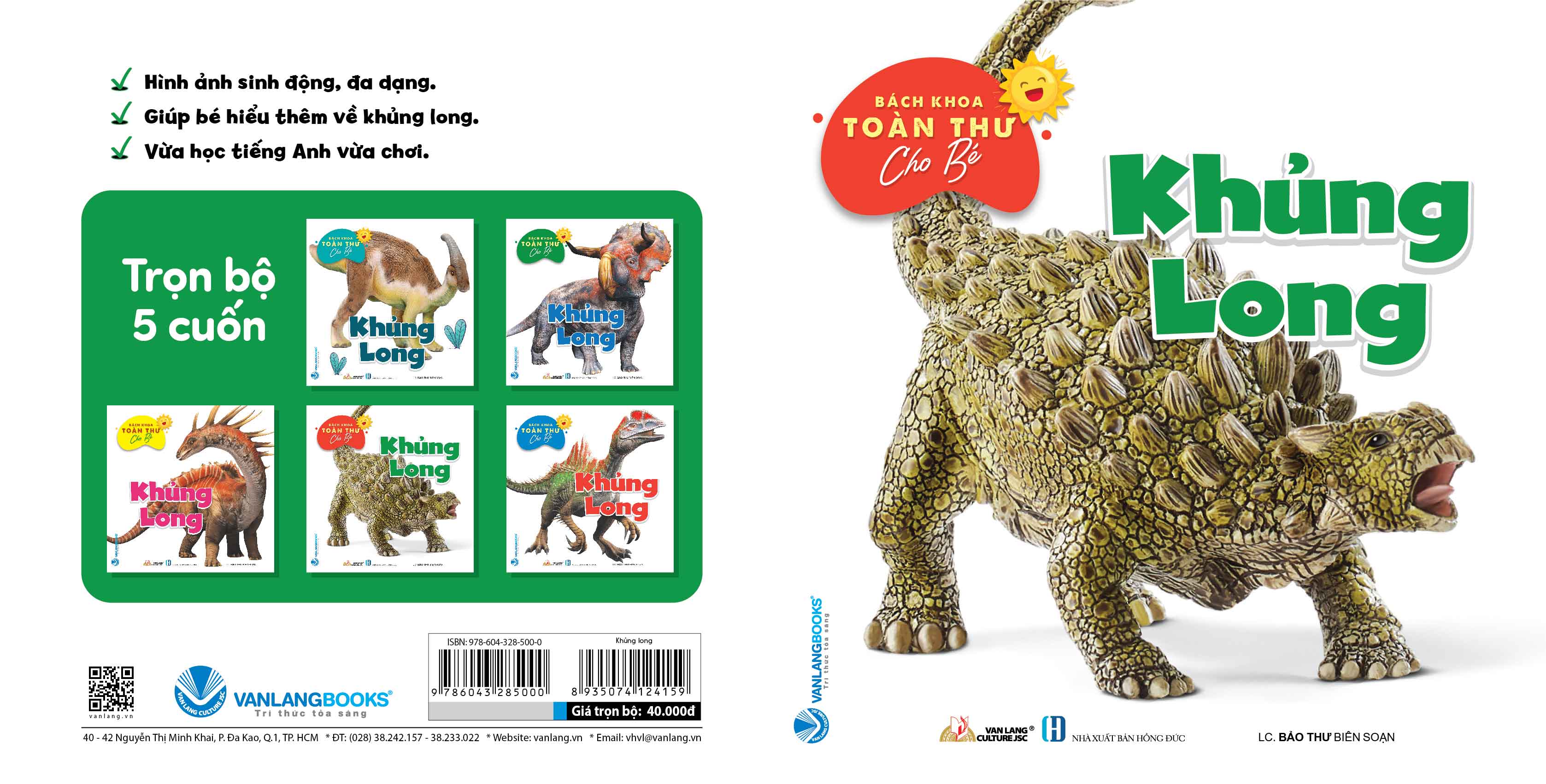 Sách - Bách Khoa Toàn Thư cho Bé - Khủng Long (Bộ 5 quyển)-Vanlangbooks