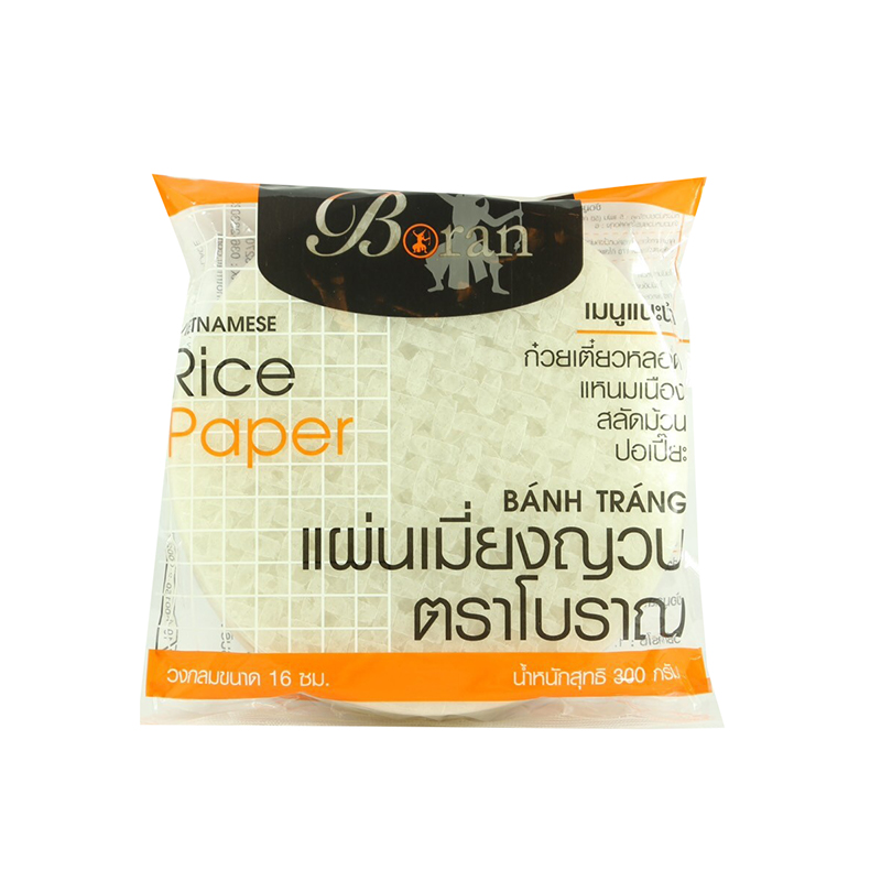 โบราณ แผ่นใบเมี่ยงเวียดนาม แบบวงกลม 16 ซม. 300 กรัม / Boran Vietnamese ...