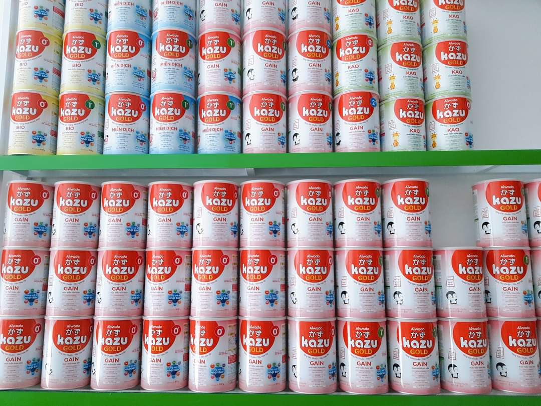 Sữa bột Kazu Gold Gain 0+, 1+, 2+ 810g