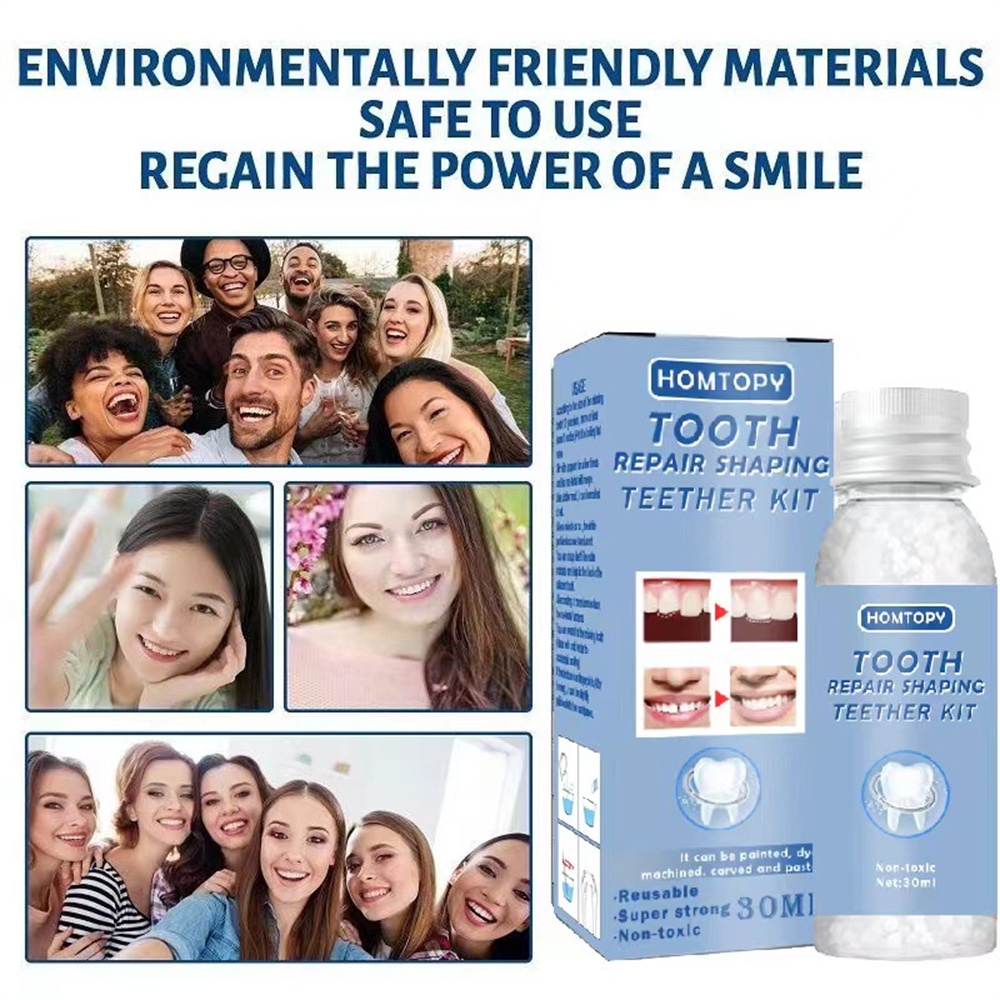 COLORKEY Homtopys False Teeth Solid Glue New Repair Gutta Percha Temporary Filling Particles Solid Teeth Makeup