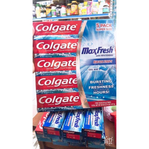 Chính hãng Kem Đánh Răng Colgate Maxfresh - Mỹ - 215g