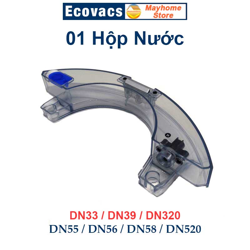 Phụ kiện thay thế robot ecovacs deebot dn33 dn55 dn320 dn520 hộp bụi / hộp nước / nắp chổi lăn / đế gắn khăn lau ///