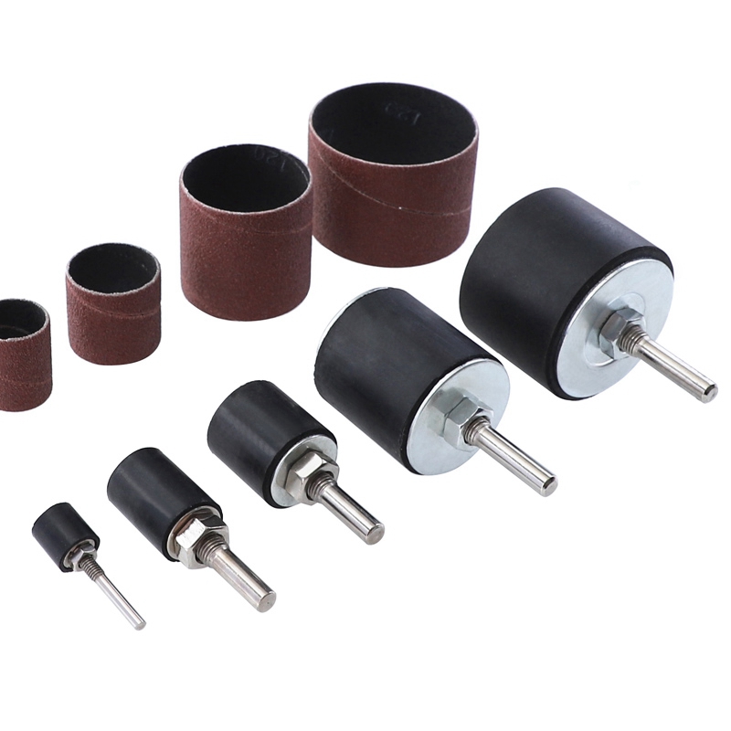 21Pcs Drum Sander Kit Sanding Belt Grit 80 120 Sandpaper Short with