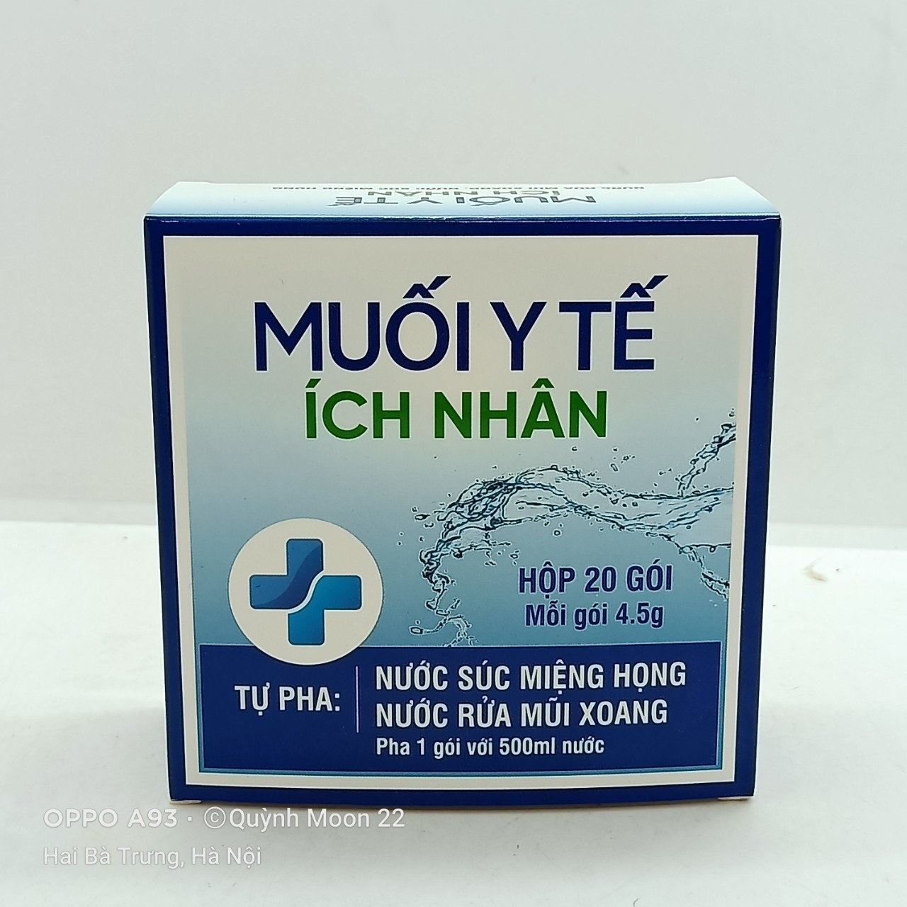 Muối y tế ích nhân hộp 20 gói
