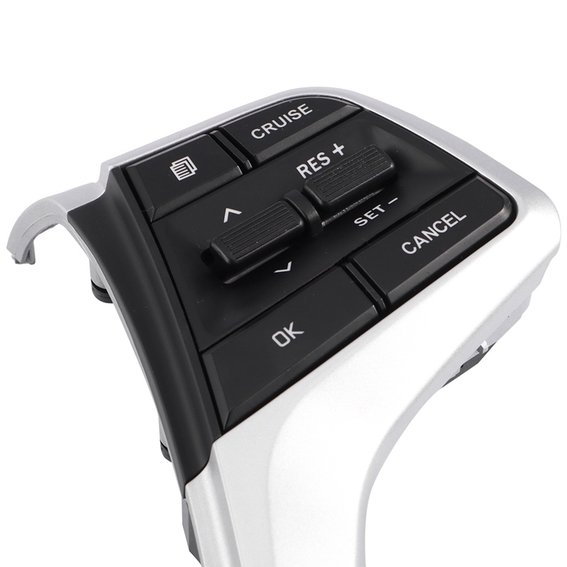 Car Control Volume Channel Phone Cruise Control Steering Wheel Buttons Switch Automobile Multifunctional Steering Wheel Button Car Steering Wheel Button for Hyundai Elantra 1.6L