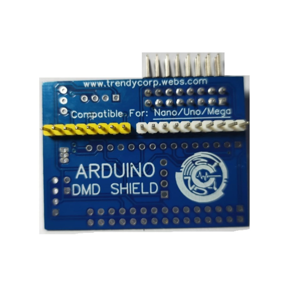 Pcb konektor dmd modul running text p10 ke arduino uno dan nano