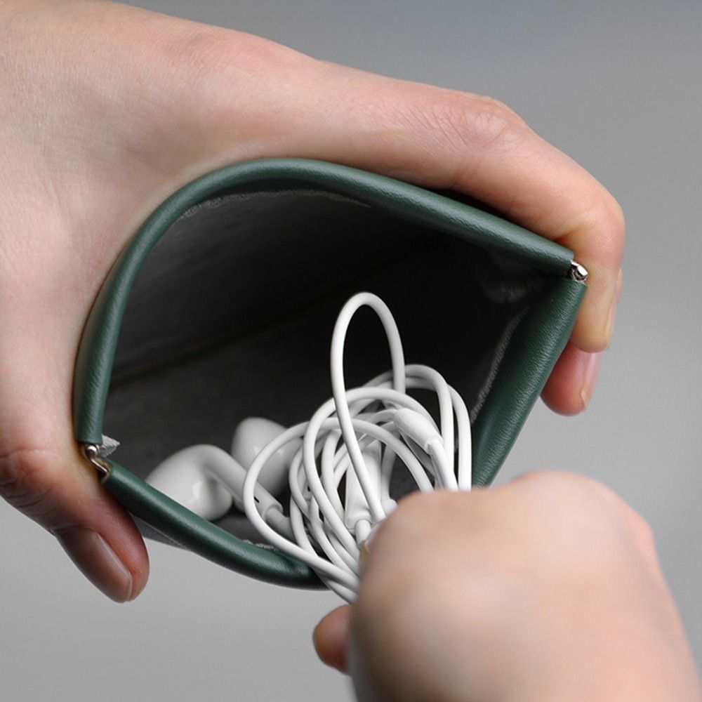 Mini power charger papers cell phone bag organizer data cable earphone protective case